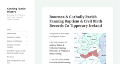 Desktop Screenshot of fanningfamilyhistory.com